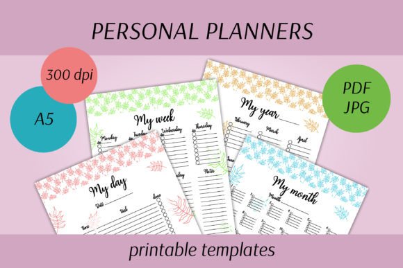 Download Personal Planners | Printable Templates - Planners Collection