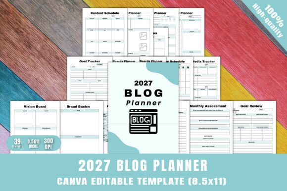 Download 2027 Blog Planner - 2027 Collection