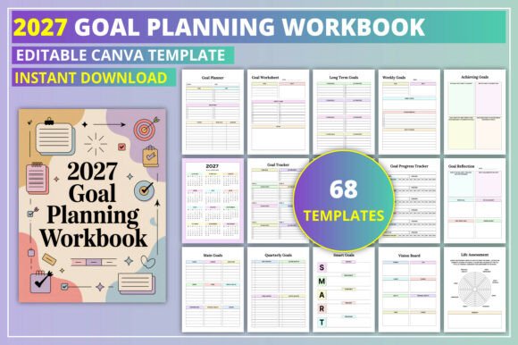 Download Editable 2027 Goal Planning Workbook - 2027 Collection