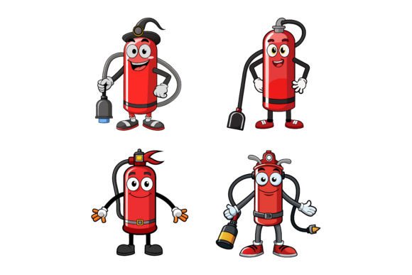 Download Adorable Fire Extinguisherm Vector - Premium Bundle