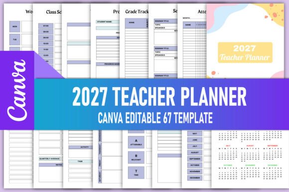 Download Editable 2027 Teacher Planner - 2027 Collection