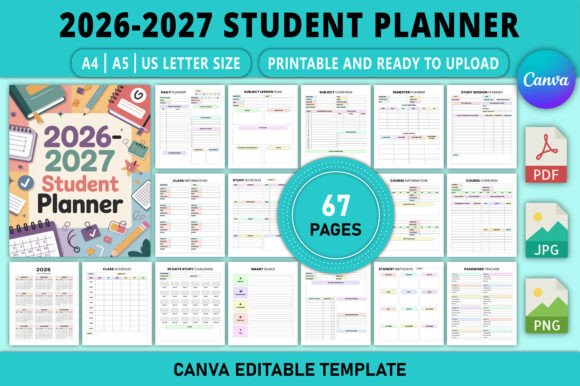 Download Editable 2026-2027 Student Planner - 2027 Collection