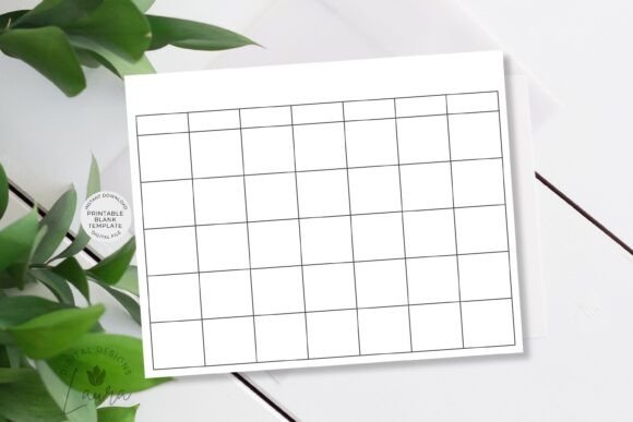 Download Printable Blank Calendar Page DIY Ready - Blank calendar Collection