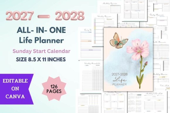 Download 2027-2028 All in One Life Planner - 2027 Collection