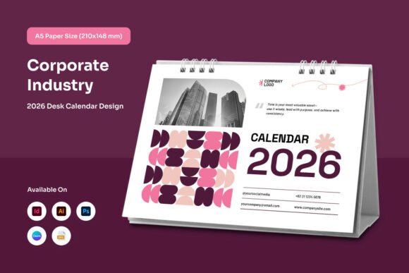 Download Elegant Corporate Desk Calendar - Premium Resources