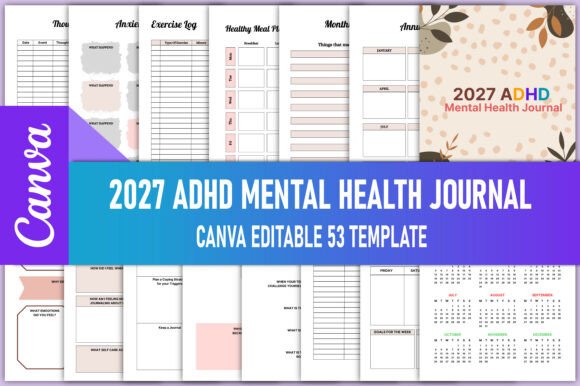 Download 2027 ADHD Mental Health Journal - 2027 Collection