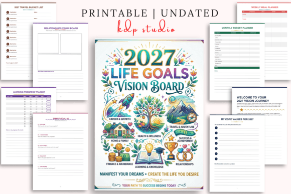Download 2027 Life Goals Vision Board - 2027 Collection