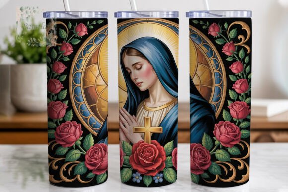 Download Divine Mother Floral 20oz Tumbler Wrap - Floral Collection