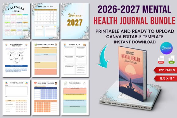Download 2026–2027 Mental Health Journal Bundle - 2027 Collection