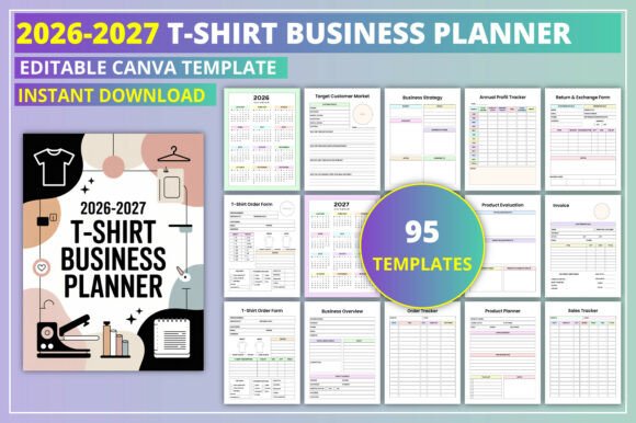 Download 2026-2027 T-Shirt Business Planner - 2027 Collection