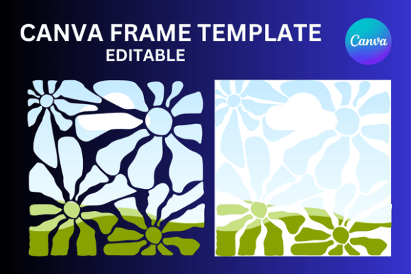 Download Boho Floral Vintage Pattern Canva Frame - Floral Collection